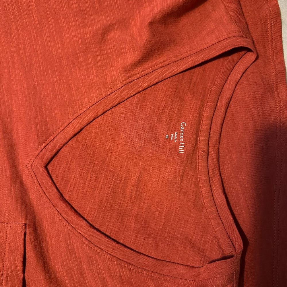 Garnet Hill Vibrant Red Tank Top